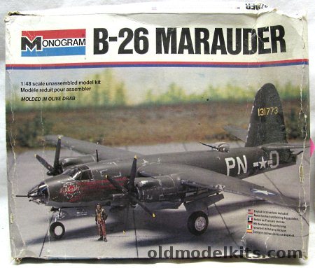 Monogram 1/48 Martin B-26 Marauder, 5501 plastic model kit